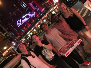 On the pizza tour in Little Italy! Our summer cooking camp includes exploring the City searching for the best foodie destinations!